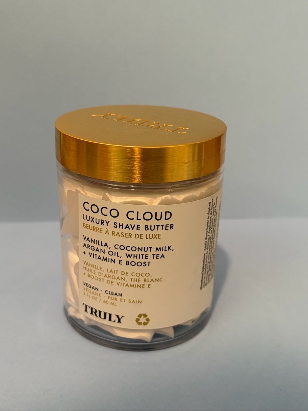 TRULY Coco Cloud Luxury Shave Butter - White & Gold